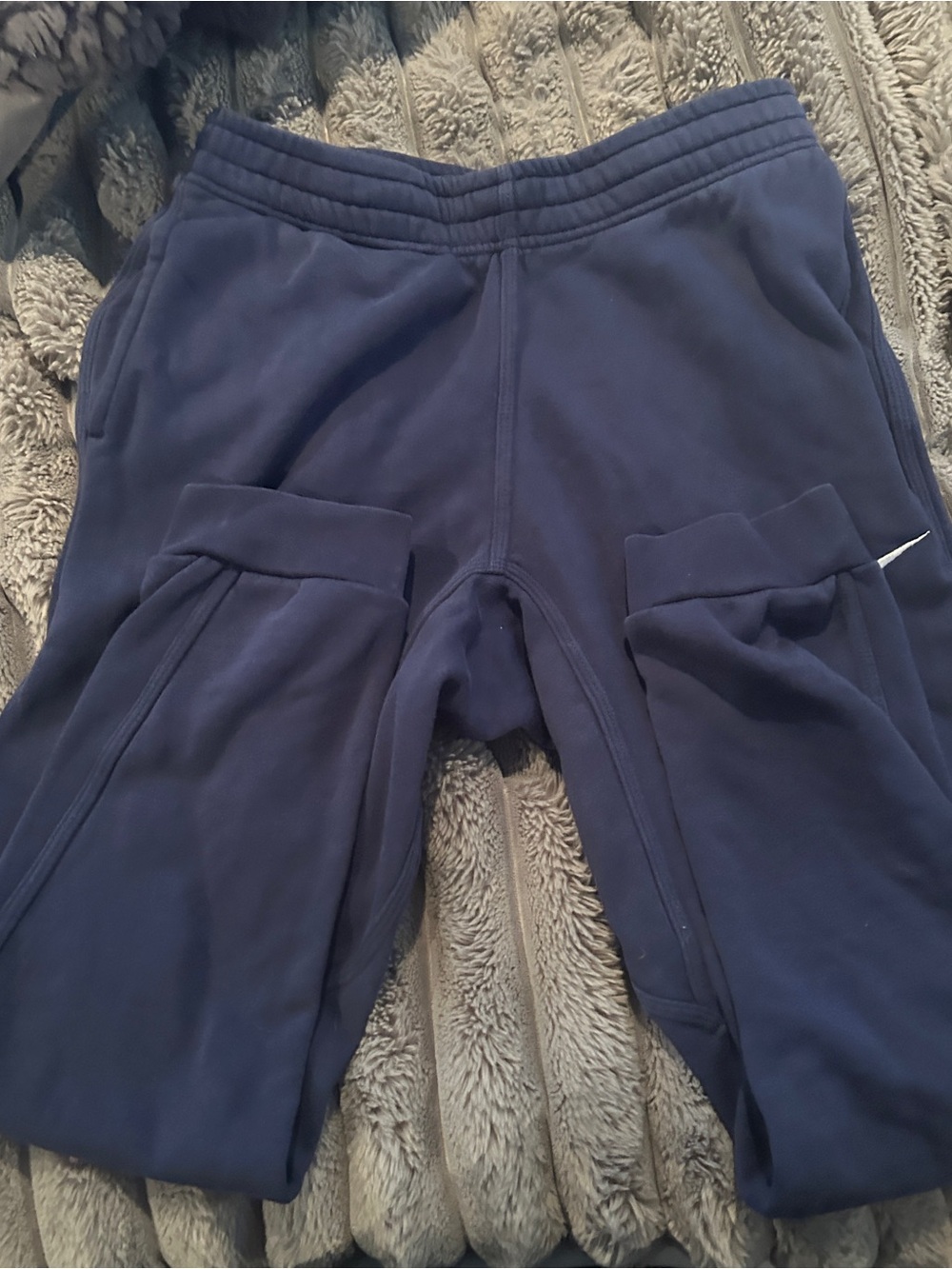 Nike Kids Navy Blue Jogger Sweatpants